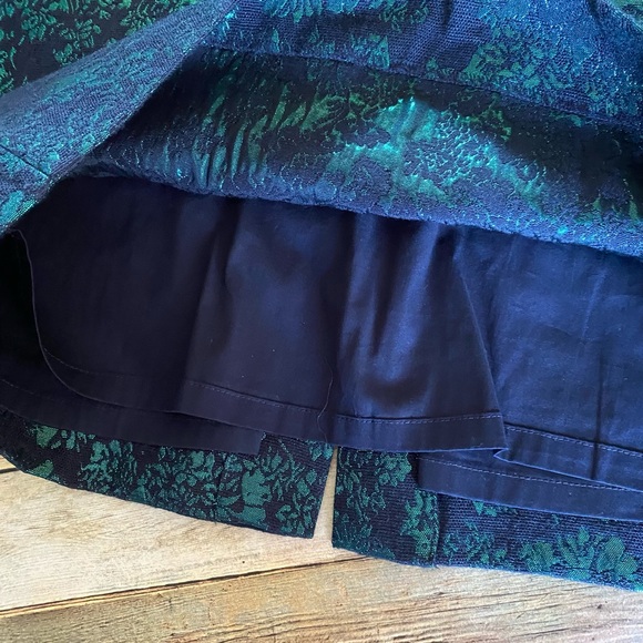 J. Crew Factory Green & Navy No. 2 Pencil Skirt SIze 4 - Picture 5 of 9